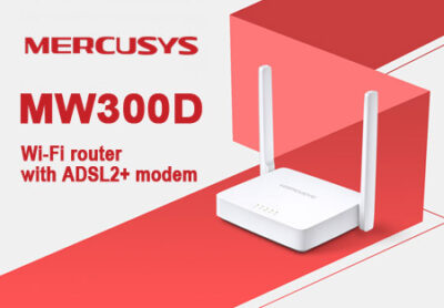 Mercusys MW300D: компактный ADSL2+ Wi-Fi роутер для надежного подключения малого бизнеса